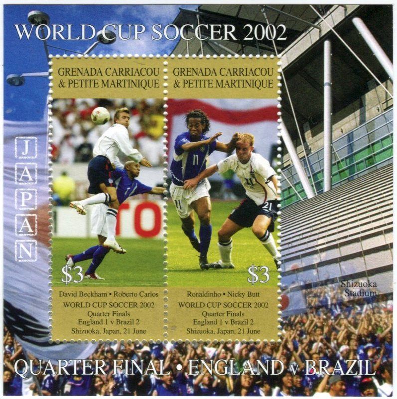 Alle Briefmarken: Block "Fussball". Grenada – Neu und originalverpackt aus Basel von Butsch5