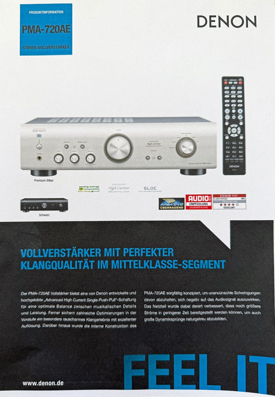Denon Amplificatori: DENON PMA-720AE Vollverstärker – Usato da Ettingen venduto da bupy 2