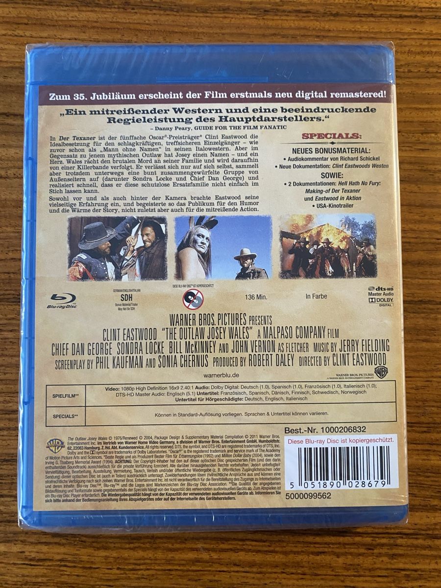 Tutti i DVDs: Clint Eastwood - Der Texaner - Blu-Ray – Nuovo e nell'imballaggio originale da Rüschlikon venduto da Granulat204 1