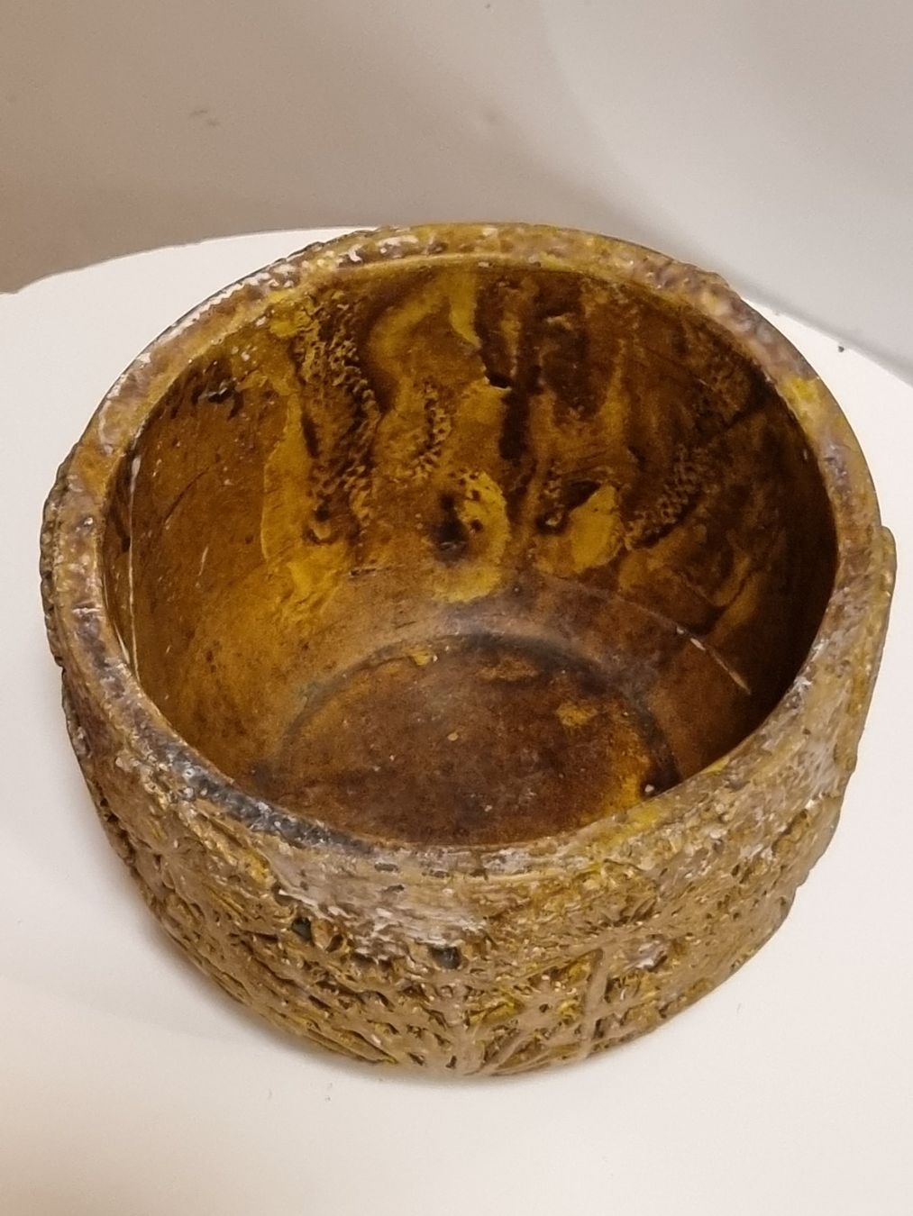 Vasi per fiori: PTMD Übertopf Goldbraun Relief Blumen – Usato da Scharnachtal venduto da devin03 5