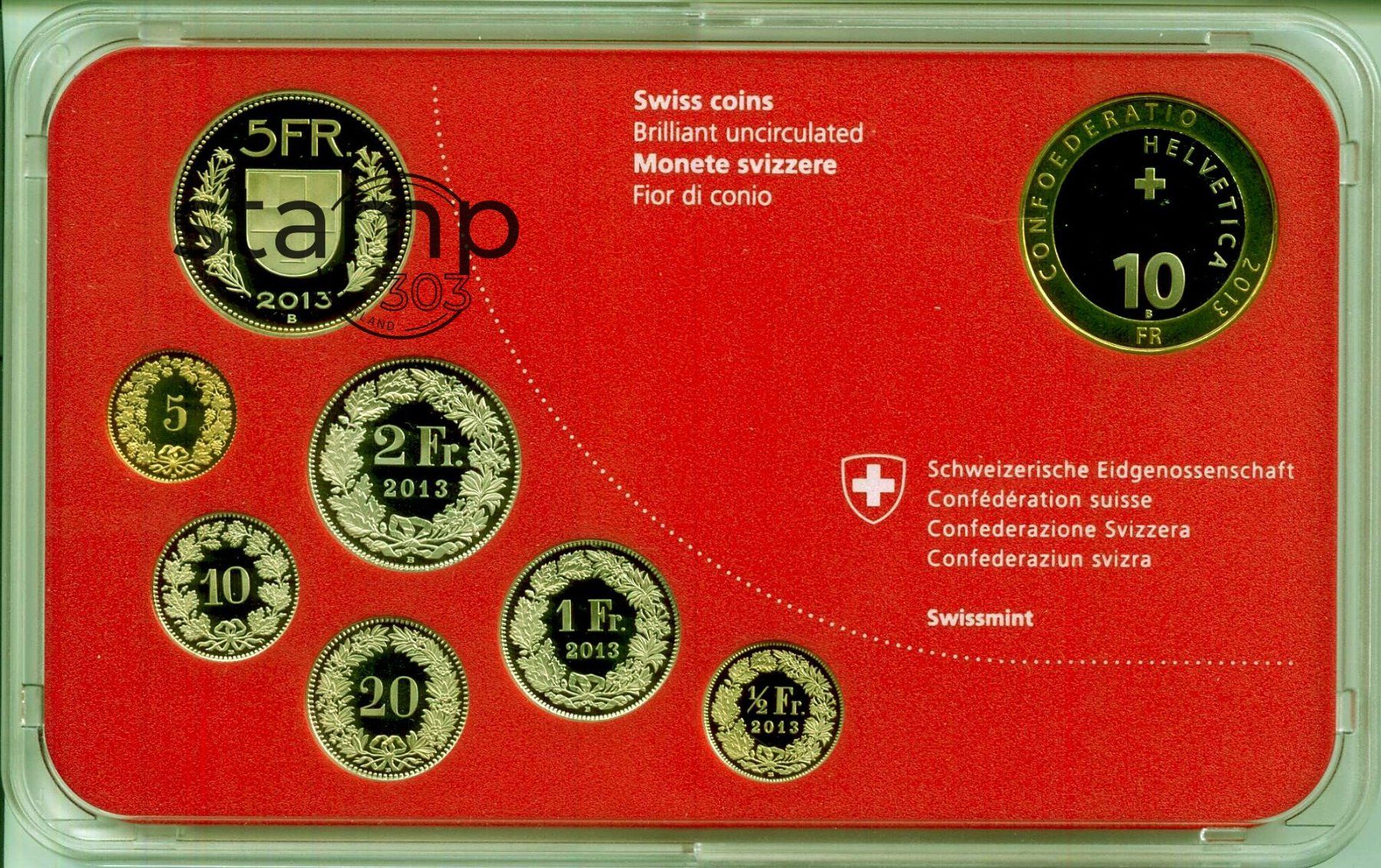 Alle Münzen: Schweizer Münzsatz 2013 stgl_TOP – Neu (gemäss Beschreibung) aus Eggersriet von stamp303 2