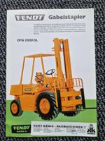 Original Prospekt Fendt Gabelstapler, Traktor