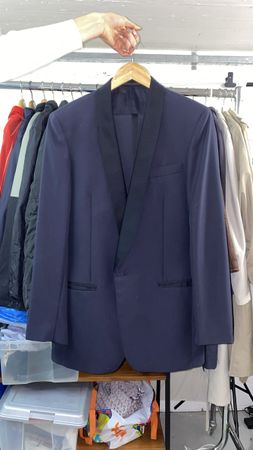 Elegantes Herren-Anzug Set, Grösse 52, Dunkelblau, Top!