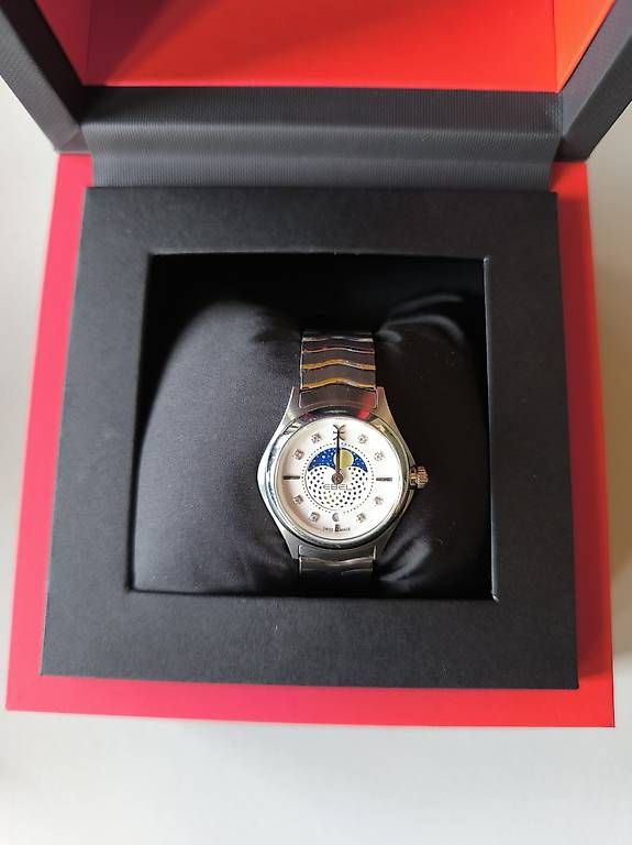 Ebel Orologi: Ebel Wave Moonphase Diamond Dial – Usato da Colombier NE venduto da klotton