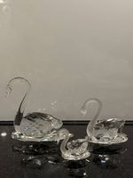 Glasfiguren Schwanfamilie