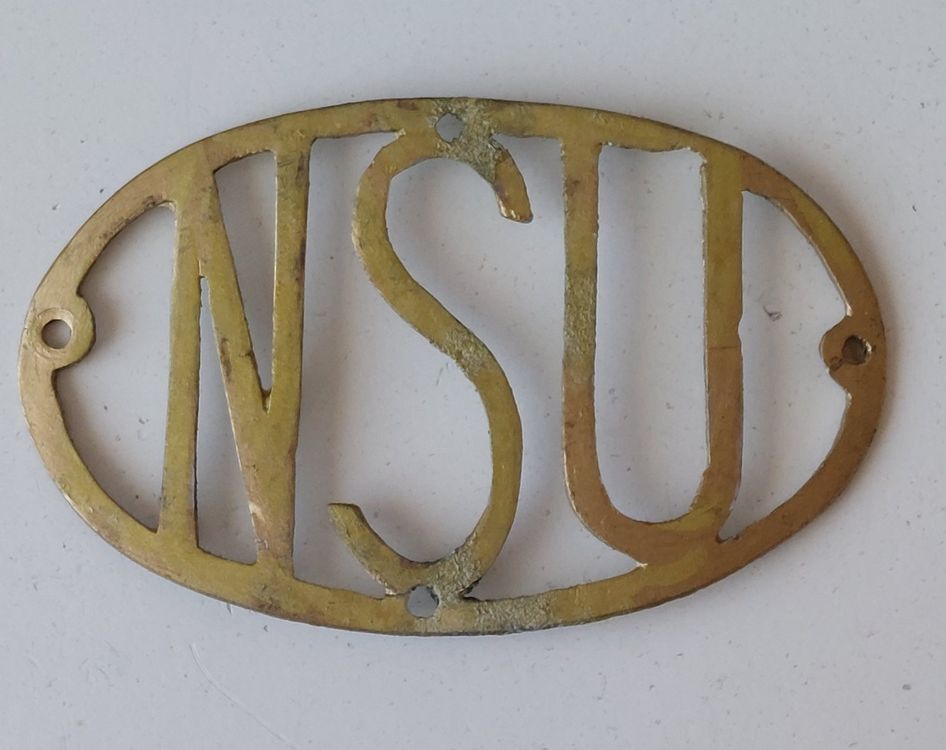 Emblem Mofa Motorrad NSU Schriftzug Auto (Gebraucht) in Schenkon für ...