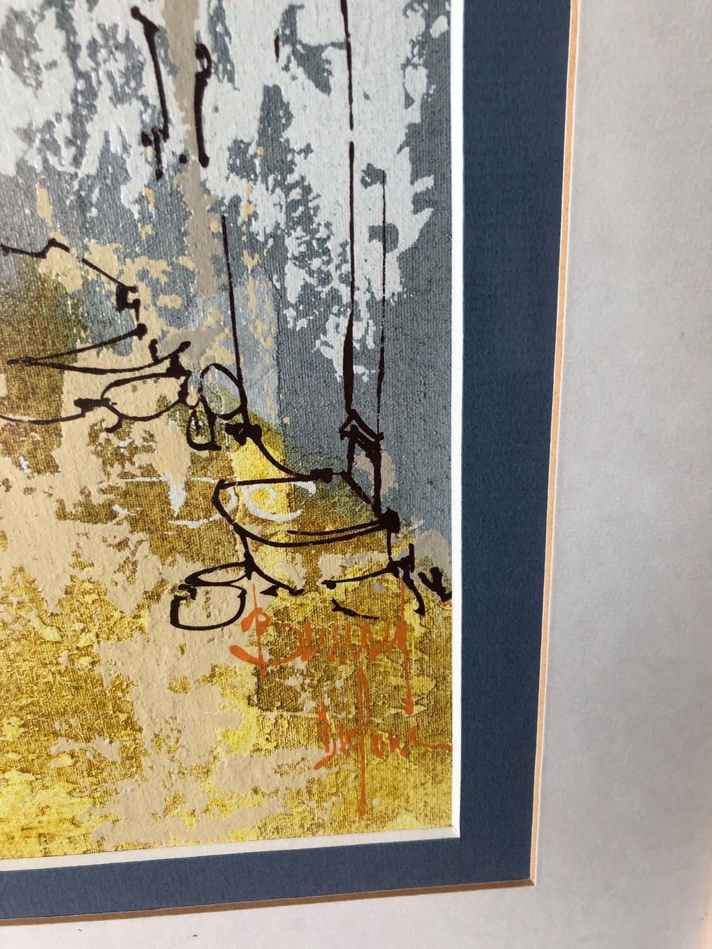 Dipinti: Kunstwerk / Gemälde - Sommerliche Gasse – Usato da Kaltbrunn venduto da lagone1 1