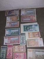 Mongolei Banknoten Sammlung, verschiedene Jahrgänge, 