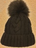 Bonnet d'hiver chaud noir, très bon état, doublé