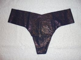VICTORIA'S SECRET NO SHOW THONG, S, NEU, MIT GLITZER