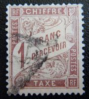 Frankreich Taxe Kat. 24 gest. 1884 Kat. 110 Euro