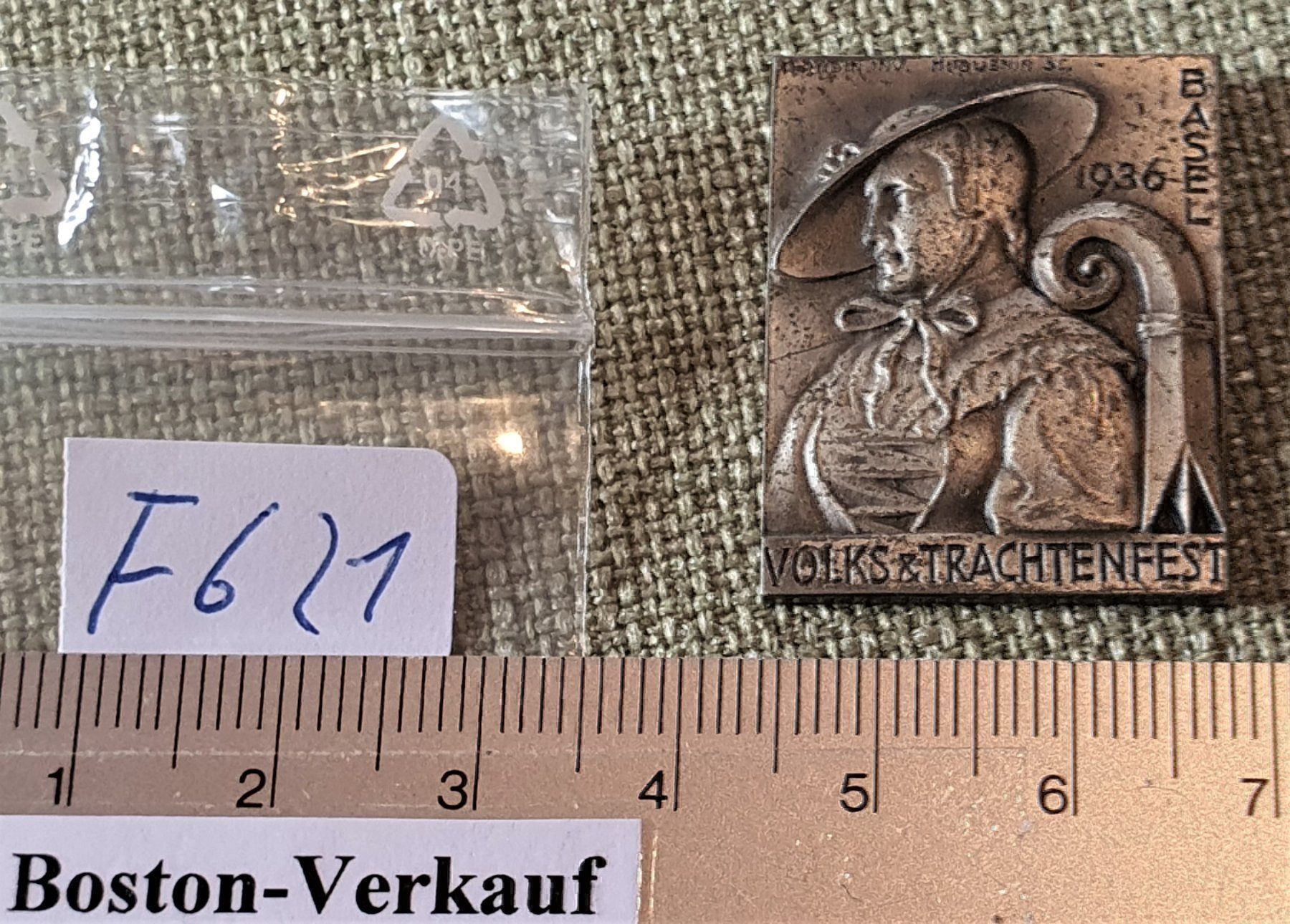 Tutti i francobolli: F621 - Volks & Trachtenfest Basel 1936 – Difettoso da Reinach BL venduto da Boston-Verkauf 3