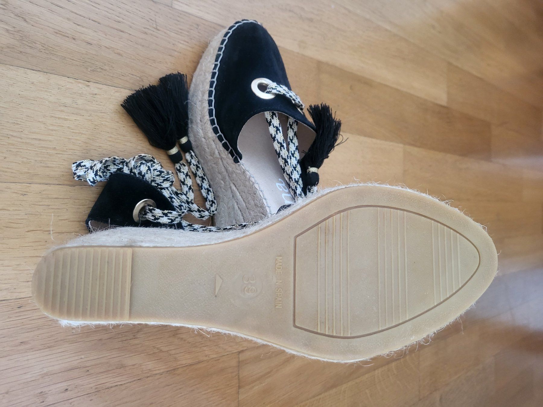 Scarpe da donna: Espadrilles compensées Macarena noires taille 39 neuves – Nuovo (secondo la descrizione) da Massagno venduto da car_fj8m 3