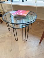 Vintage 3er  Tisch set mit Glas 70s italian