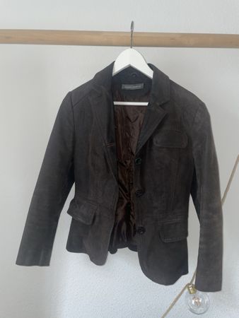 cute vintage sandro ferrone leather jacket🎀