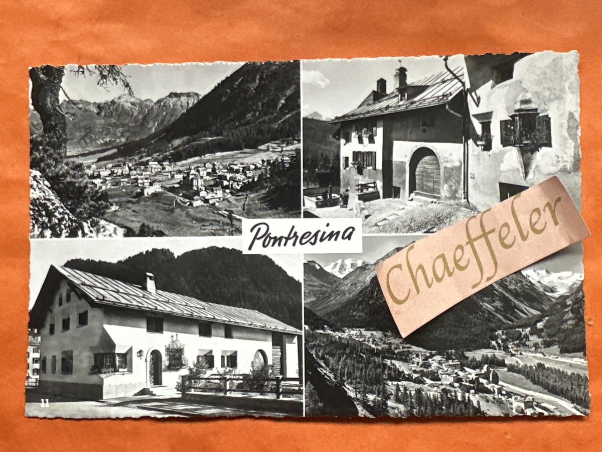 Cartoline postali: 1967 Pontresina – Usato da Zürich venduto da Chaeffeler