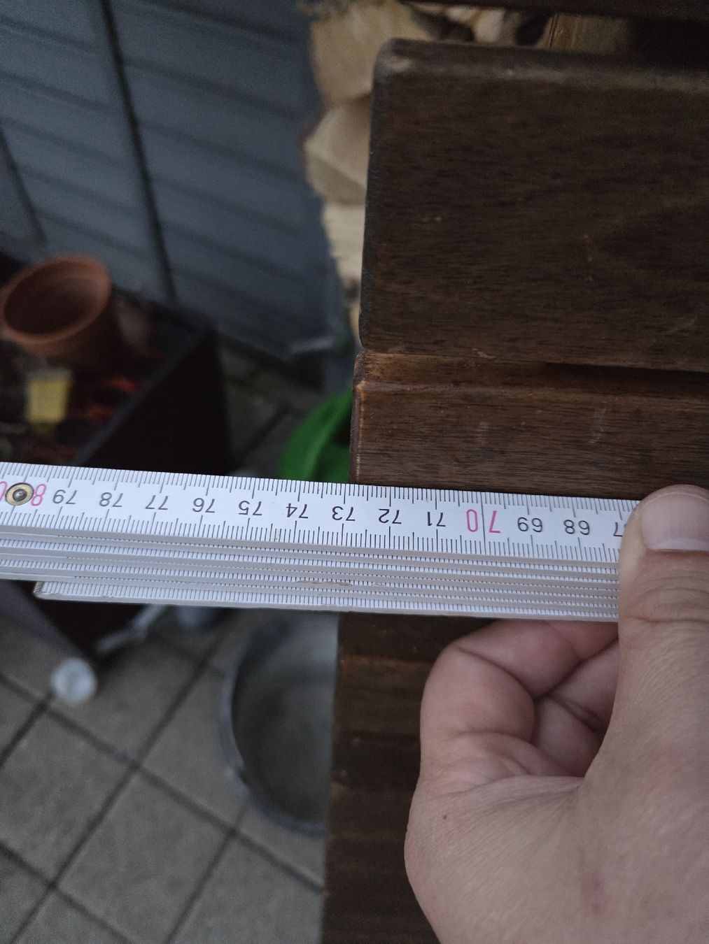 Tavoli: Garten- oder Balkontisch Holz klappbar 154x73 cm braun  – Usato da Ebikon venduto da fdo_0815 3