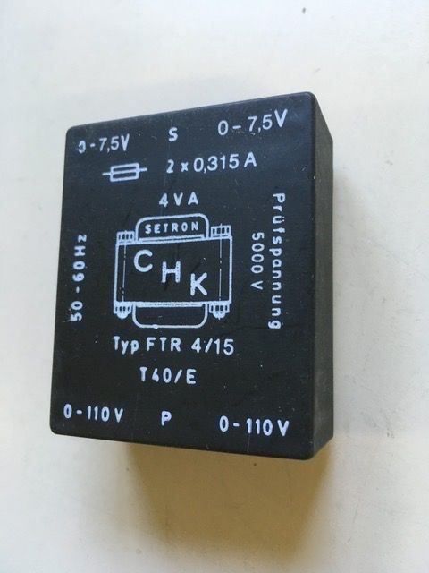 Componenti elettronici: Printtrafo 2x7,5V 4VA – Nuovo e nell'imballaggio originale da Brugg AG venduto da Pedro4