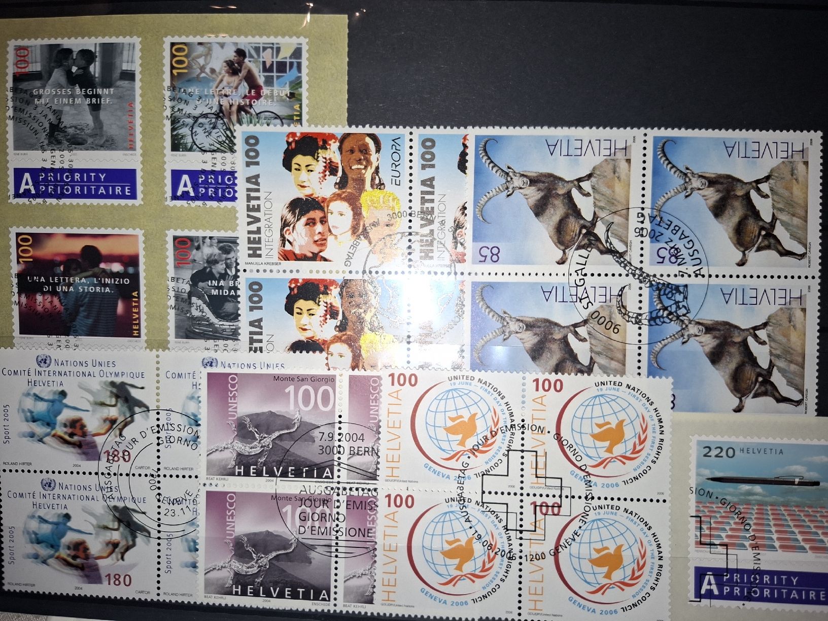 Tous les timbres: Werbemarken eher modern div. 4er Blocks  – D'occasion à Balgach par SIMEON27 6