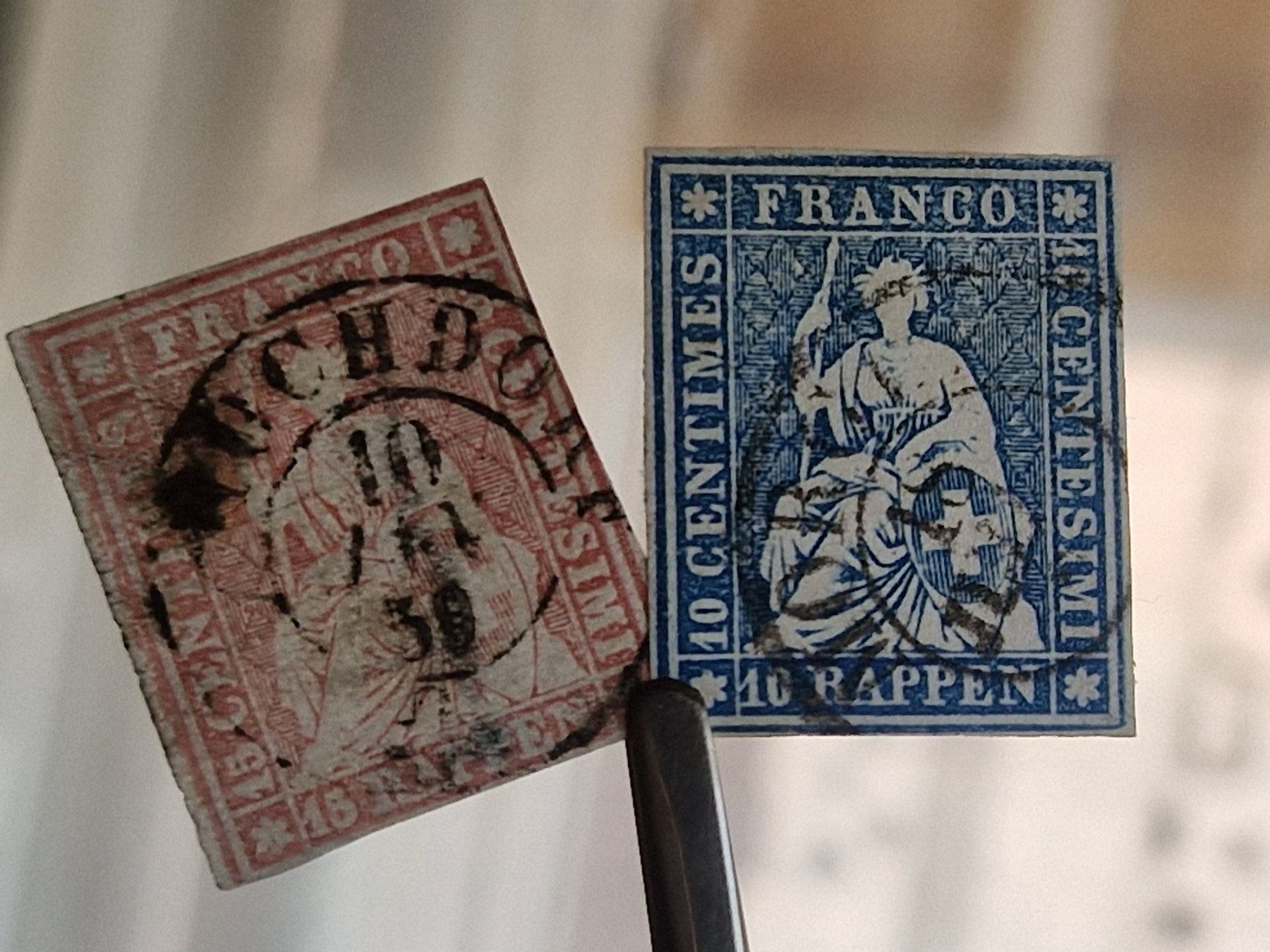 Alle Briefmarken: Strubel, 4 St., nicht bestimmt, ab 1.- – Gebraucht aus Burgdorf von Glossy01 8