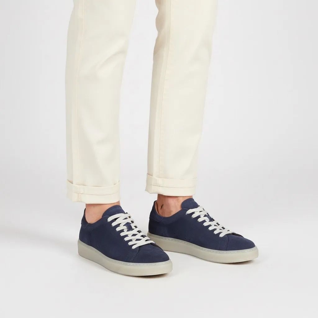 Scarpe da uomo: Premium Sneaker aus blauem Wildleder – Nuovo (secondo la descrizione) da Wittenbach venduto da bes_k8vr 1