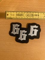 Satan Zeichen 666 Patch Sticker Aufnäher Metal Rock Band
