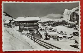 Mürren mit Eiger im Winter 1955