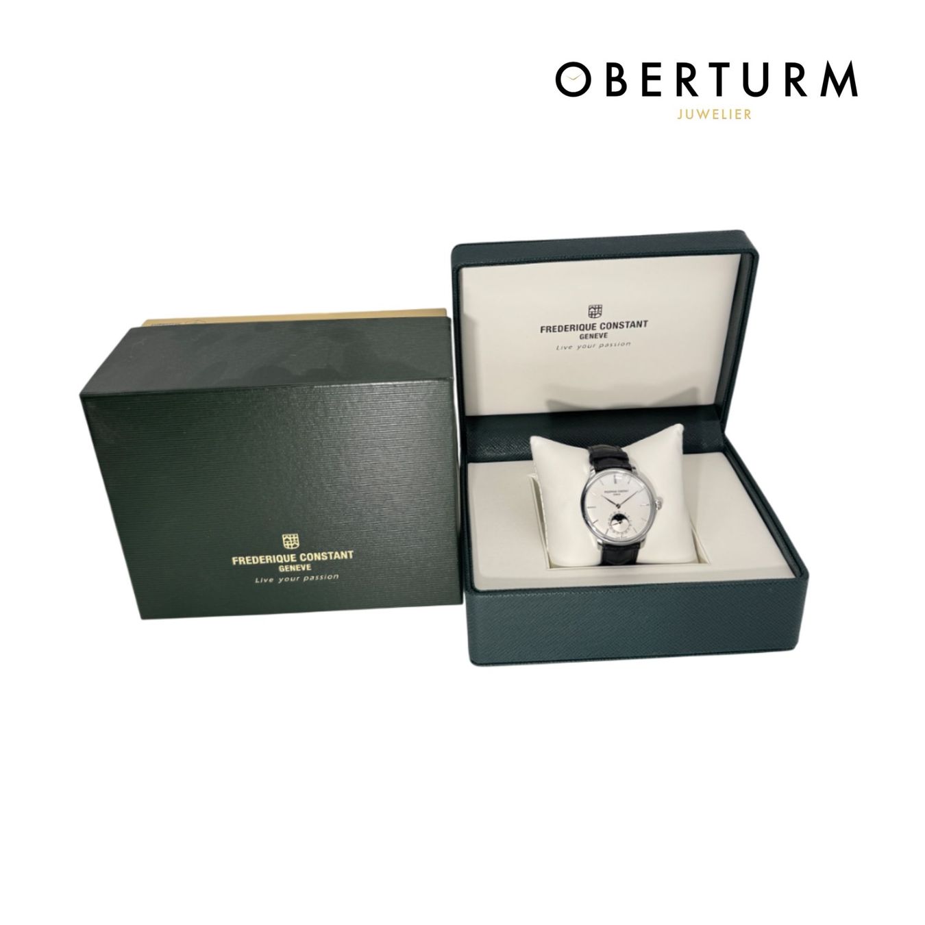 Frederique Constant Orologi: Frederique Constant Slimline Mondphase Automatik – Nuovo (secondo la descrizione) da Brugg AG venduto da Oberturm 5