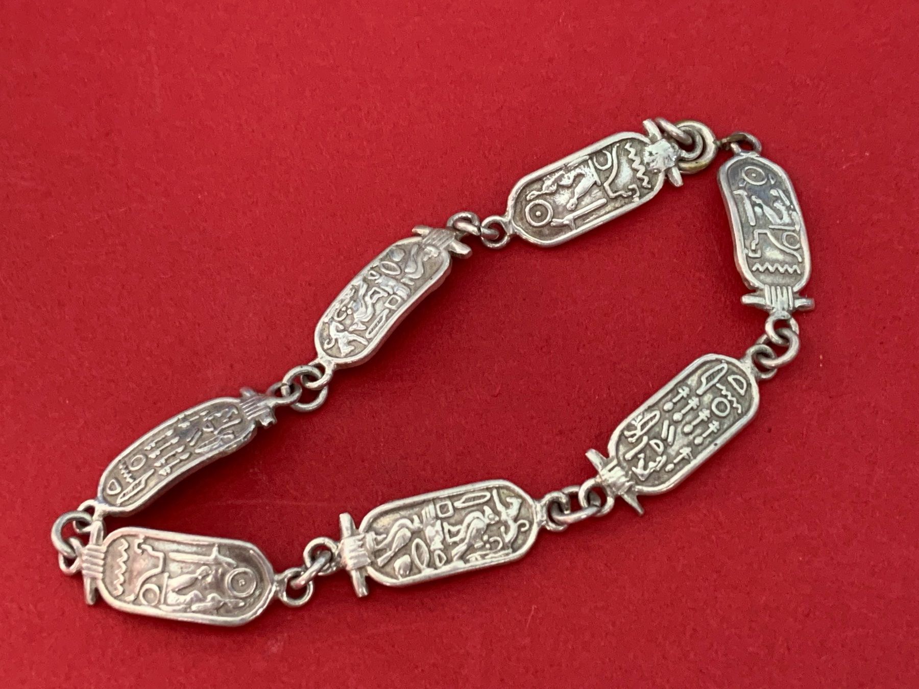Bracciali & Braccialetti: Armband ägyptisch Hieroglyphen 20 cm – Usato da Dittingen venduto da Bijoubelle 2