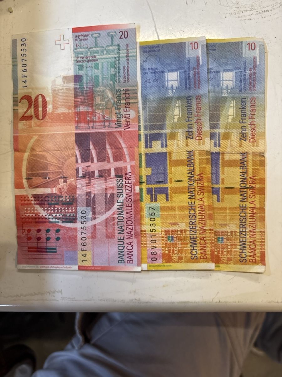 Banconote: Alte Note SUISSE – Usato da Niederhasli venduto da abd_bm8t 1