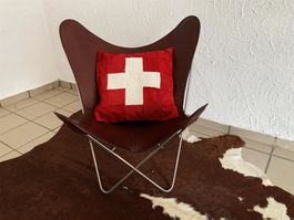 Kuhfell Kissenbezug Schweiz 2-Stücke Set