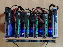 AI Workstation / CUDA GPU Server – 6x RTX GPUs, 48 GB VRAM,