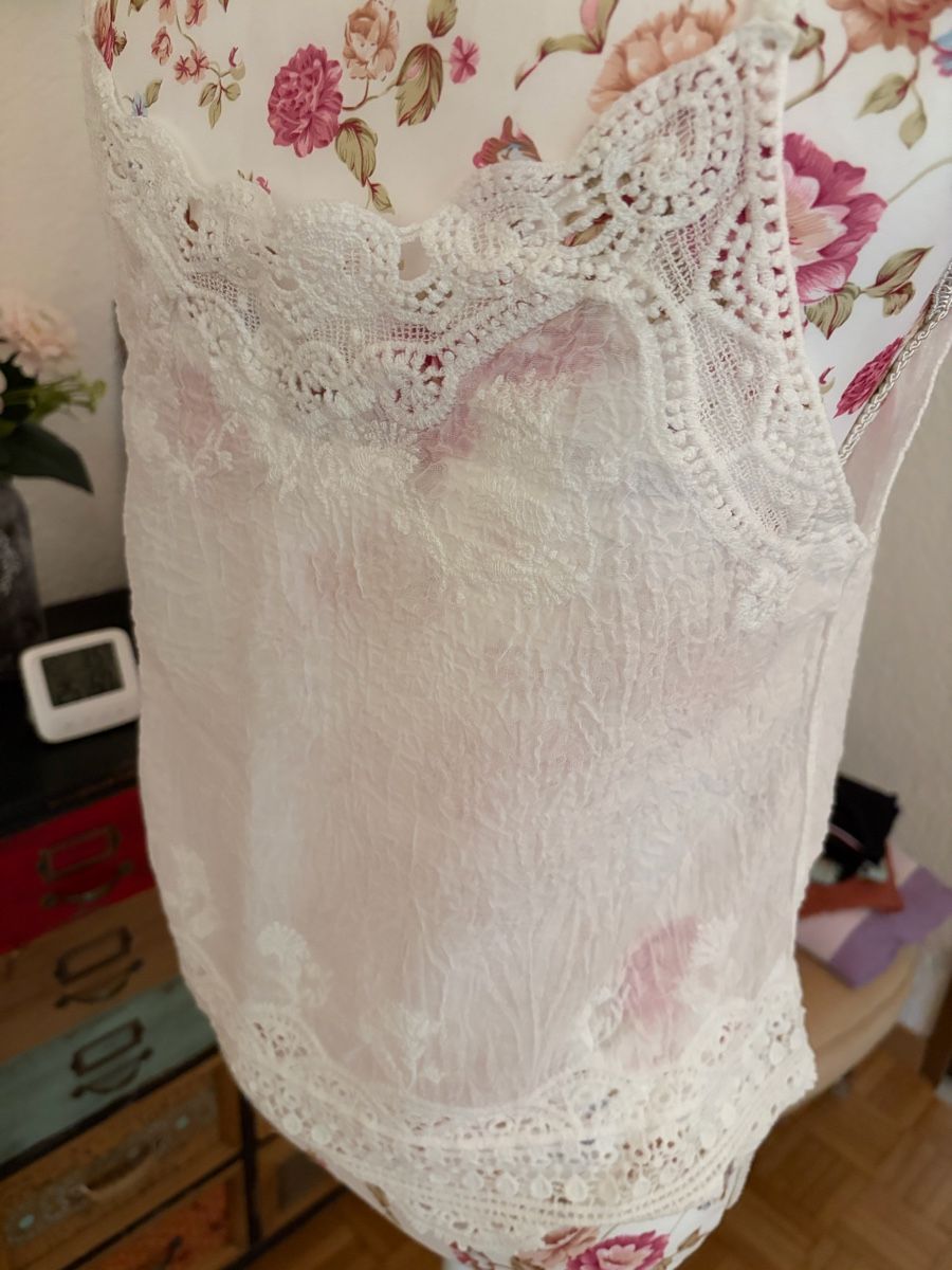 Top: Neues Baumwolle Spitzen Top Gr S – Nuovo e nell'imballaggio originale da Schönenberg ZH venduto da Pfupfli1 3
