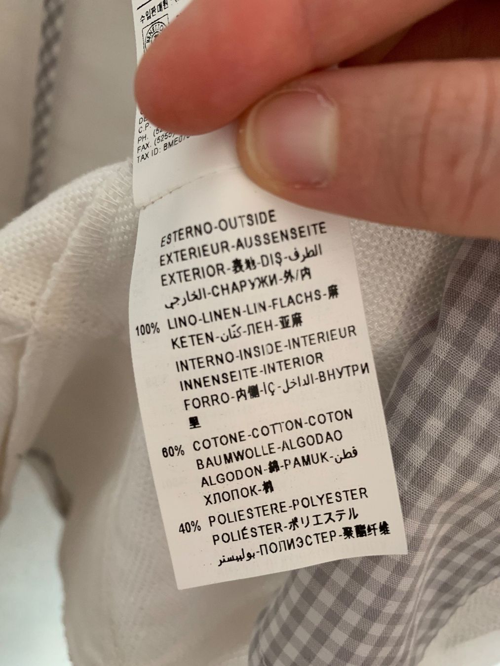 Benetton Giacche: 100% Leinen Benetton Blazer weiss Gr. S / M – Usato da Fislisbach venduto da KolibriSecondhand 3