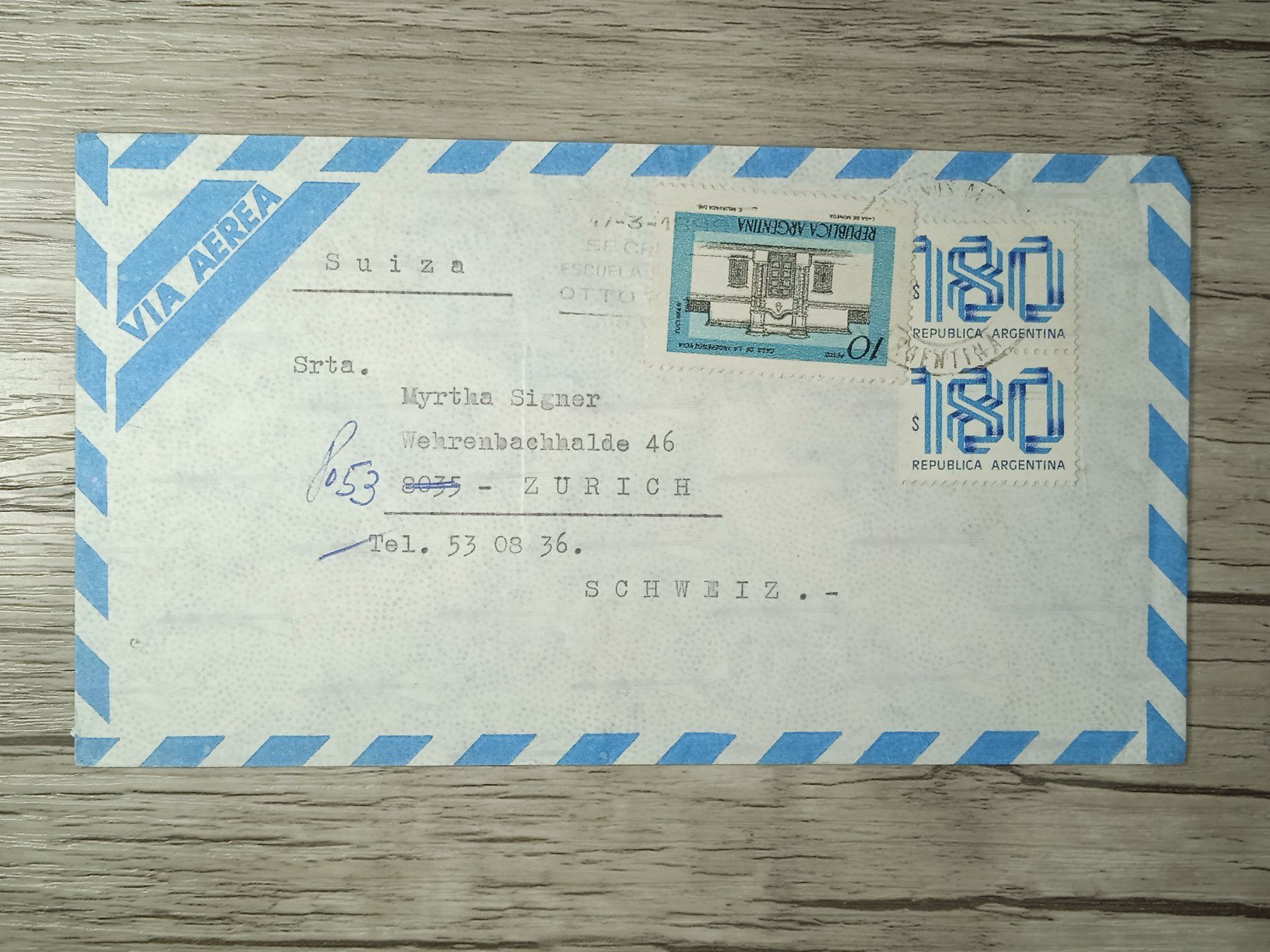 Tutti i francobolli: TR45 Enveloppe + Timbre Argentine 19xx – Usato da Cousset venduto da Patrick_Collections