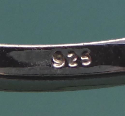 Anelli: Ring 925 Silber mit synthetischem Stein – Usato da Muri AG venduto da silvermouse007 3