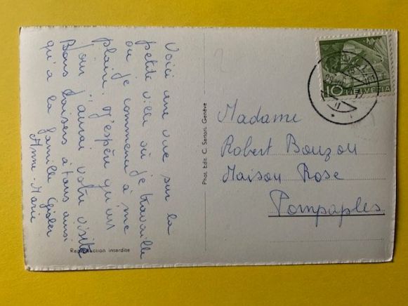 Cartoline postali: Rolle Le Château 1940 – Usato da St-Prex venduto da Epicard 1