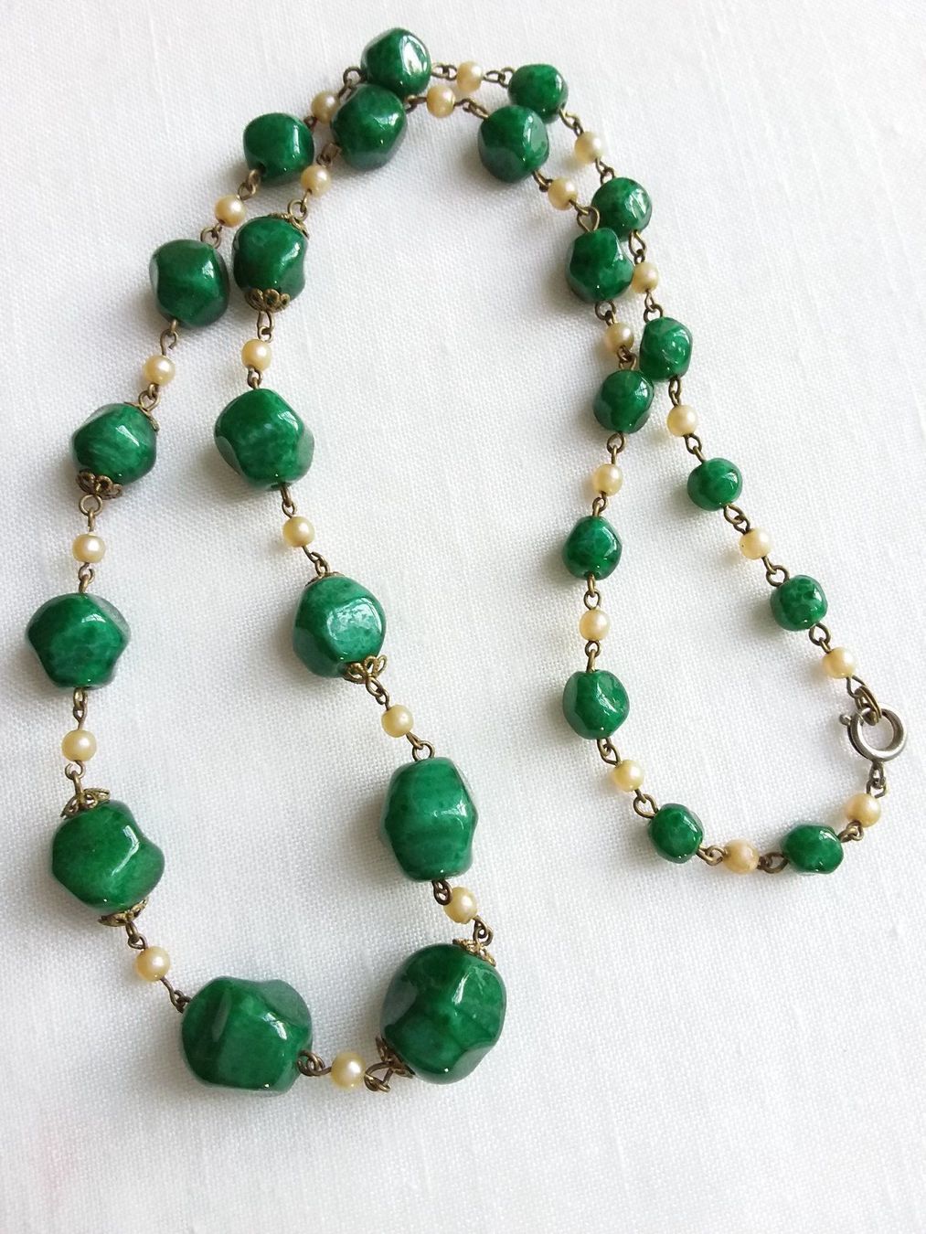Ketten: Antike Glas Halskette Collier Tschechien ca 1930 – Gebraucht aus Zürich von philpip 3