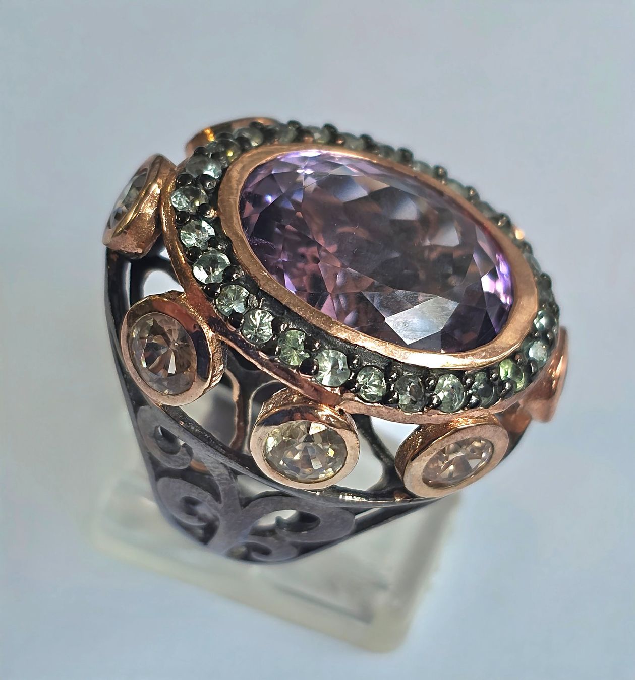 Anelli: Ring Amethyst rosévergoldet Silber Grösse 59 – Nuovo (secondo la descrizione) da Zürich venduto da benedikt12 1