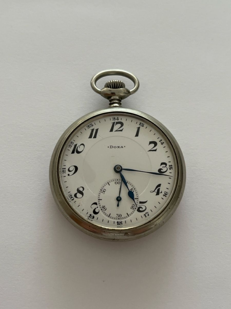 Doxa Orologi: Antike Doxa Taschenuhr  – Usato da Rheineck venduto da UhrenReinhardt