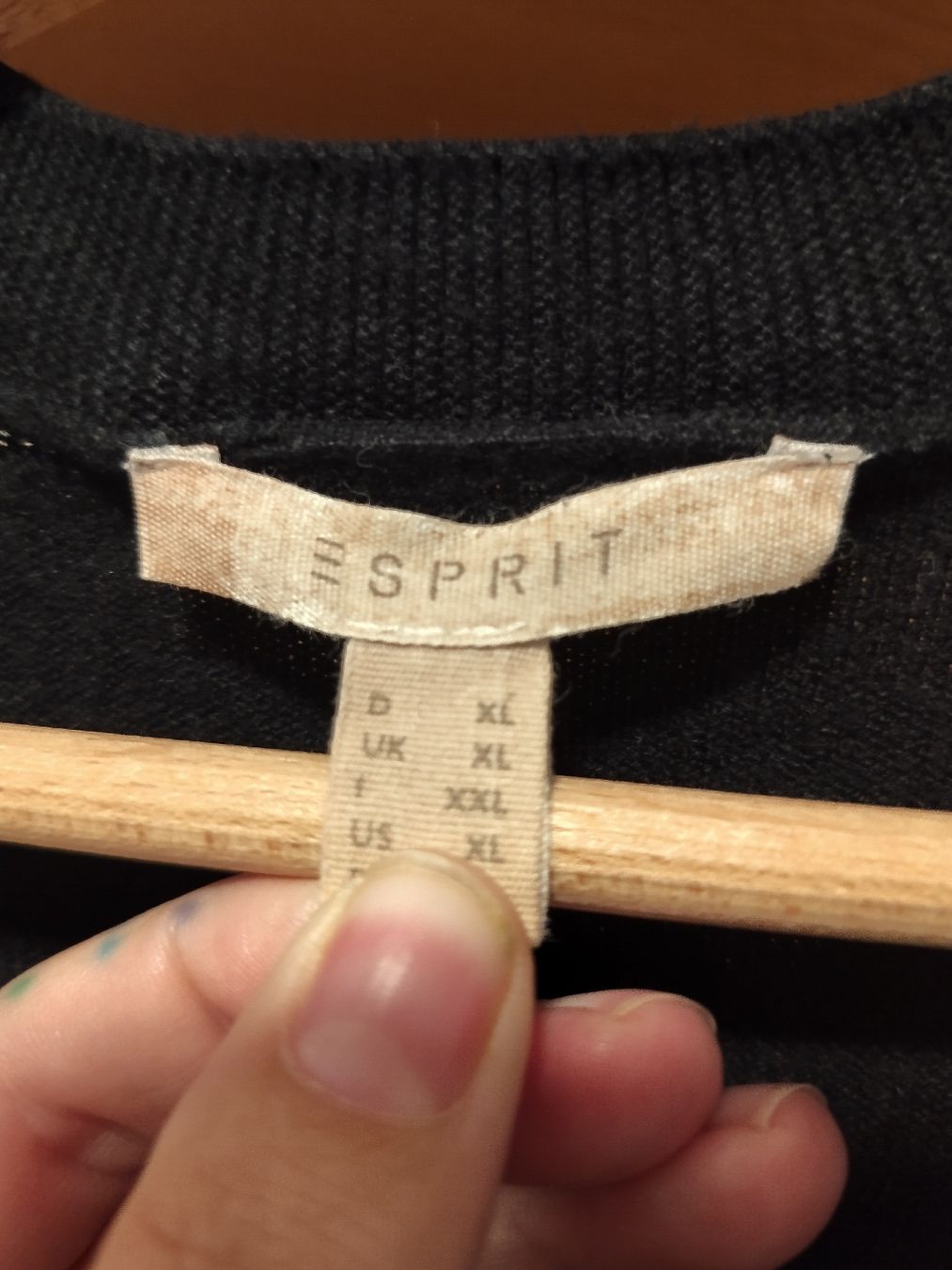 Esprit Jacken: Esprit Strickjacke / Cardigan, schwarz, XL, mit Perlen – Neu (gemäss Beschreibung) aus Mumpf von Roxy_Piercing 3