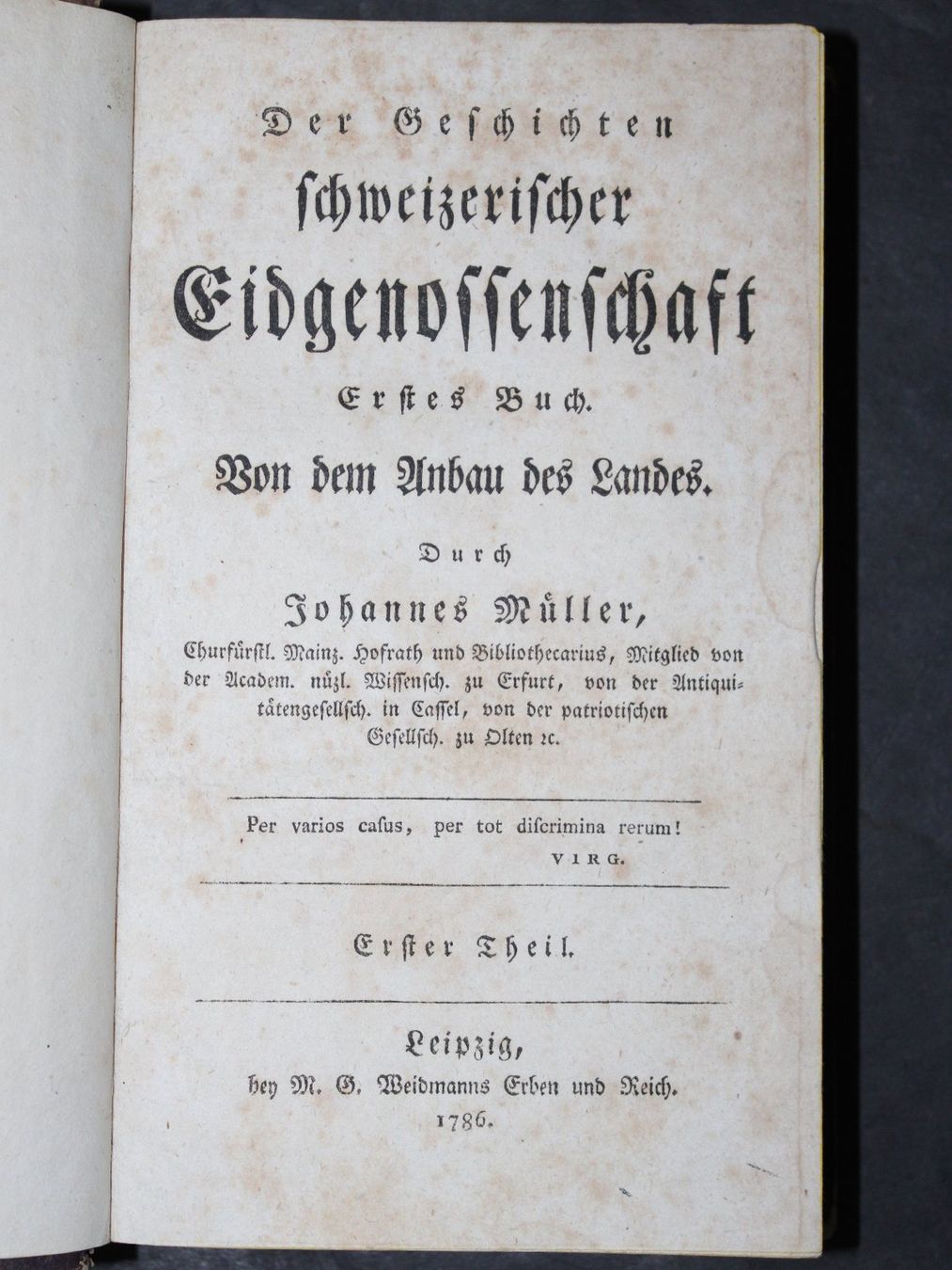 Libri: DER GESCHICHTEN SCHWEIZERISCHER EIDGENOSSENSCHAFT,1786,EA – Usato da Guensberg venduto da Herzaktion 1