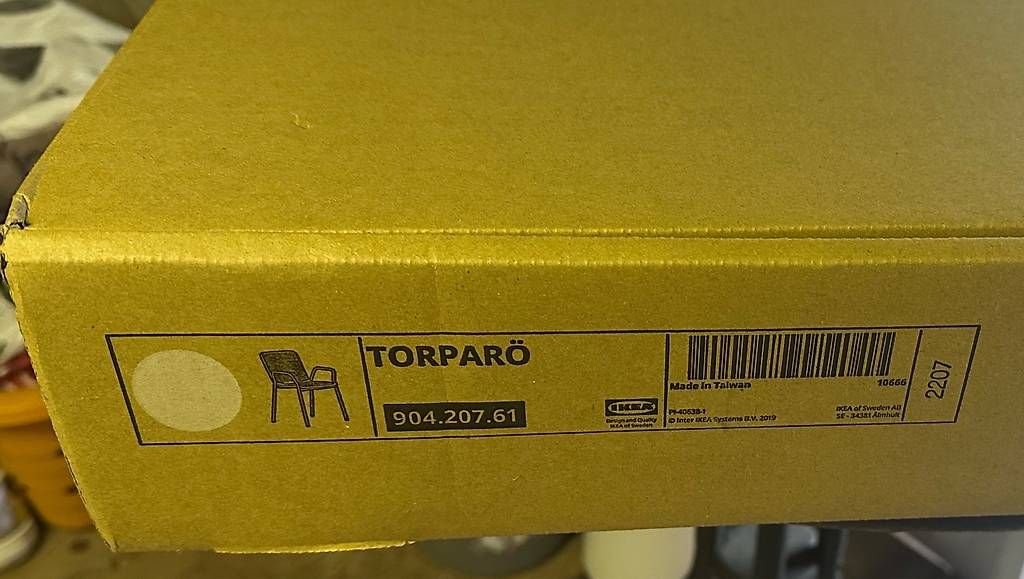 Ikea Sedie: 4 x Stabile IKEA Torparö Gartenstühle – Usato da Flawil venduto da mar_9chb 2