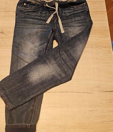 Jeans Hose thermo blau mit elastischem Bund guter Zustand