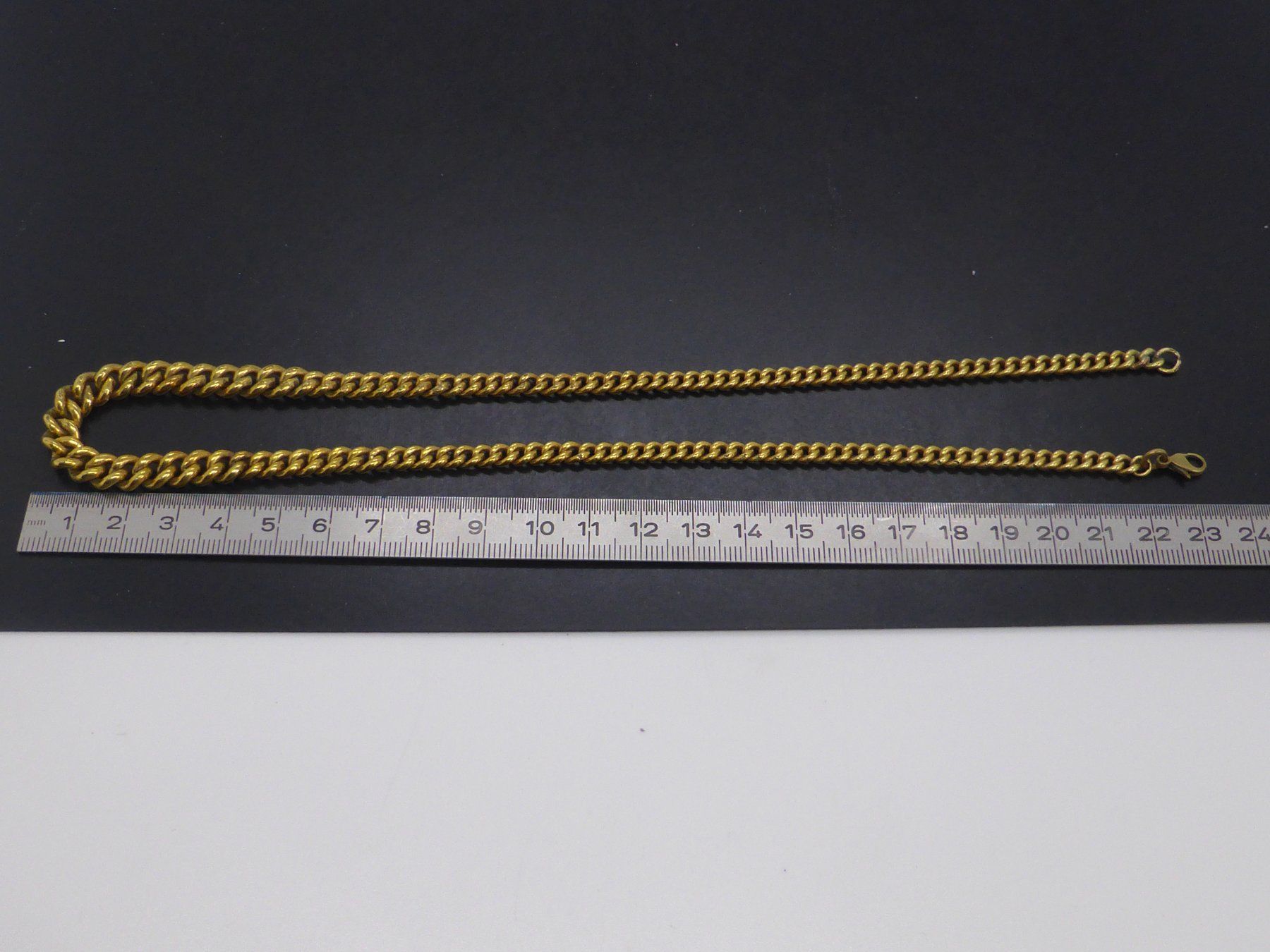 Catenine: Collier maille gourmette en plaqué or – Usato da Porrentruy venduto da Tic-Time 2
