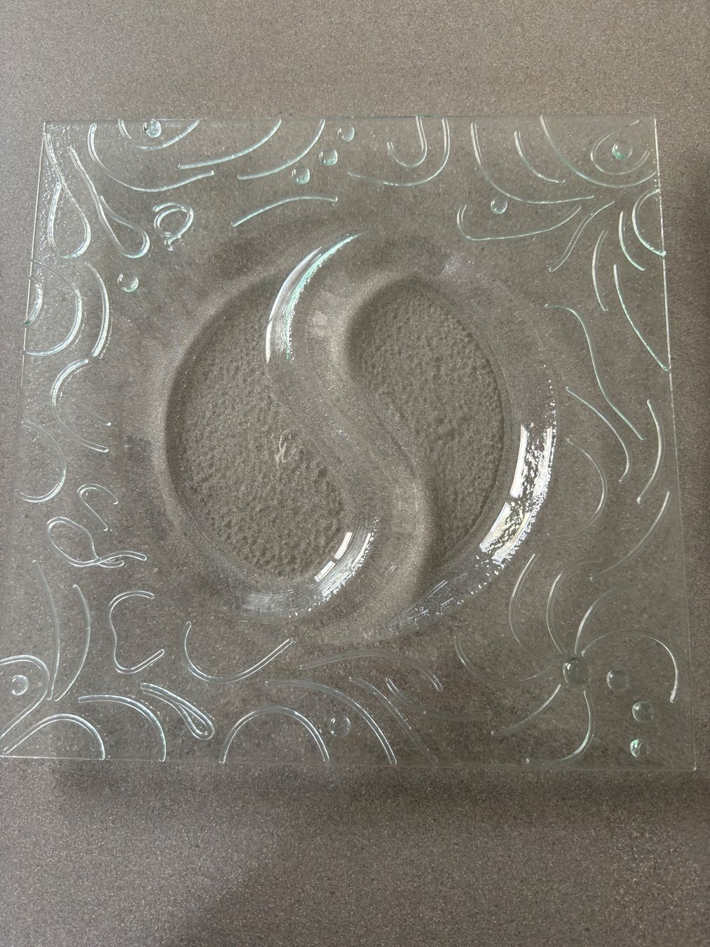 Piatti di portata: Glasplatte Yin Yang Deko – Nuovo (secondo la descrizione) da Illnau venduto da PS62 1