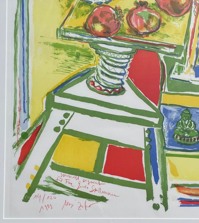 Max Zuber (1951) grosse Lithographie Handsigniert (Gebraucht) in Root ...