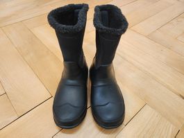 Hunter Fleece Winterstiefel schwarz gefüttert