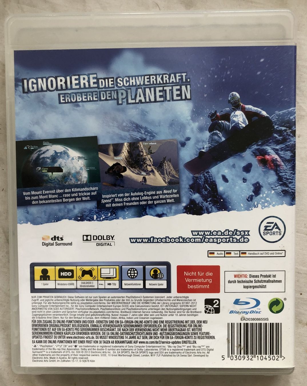 Spiele: PS3 - SSX – Gebraucht aus Schaffhausen von durruti 2