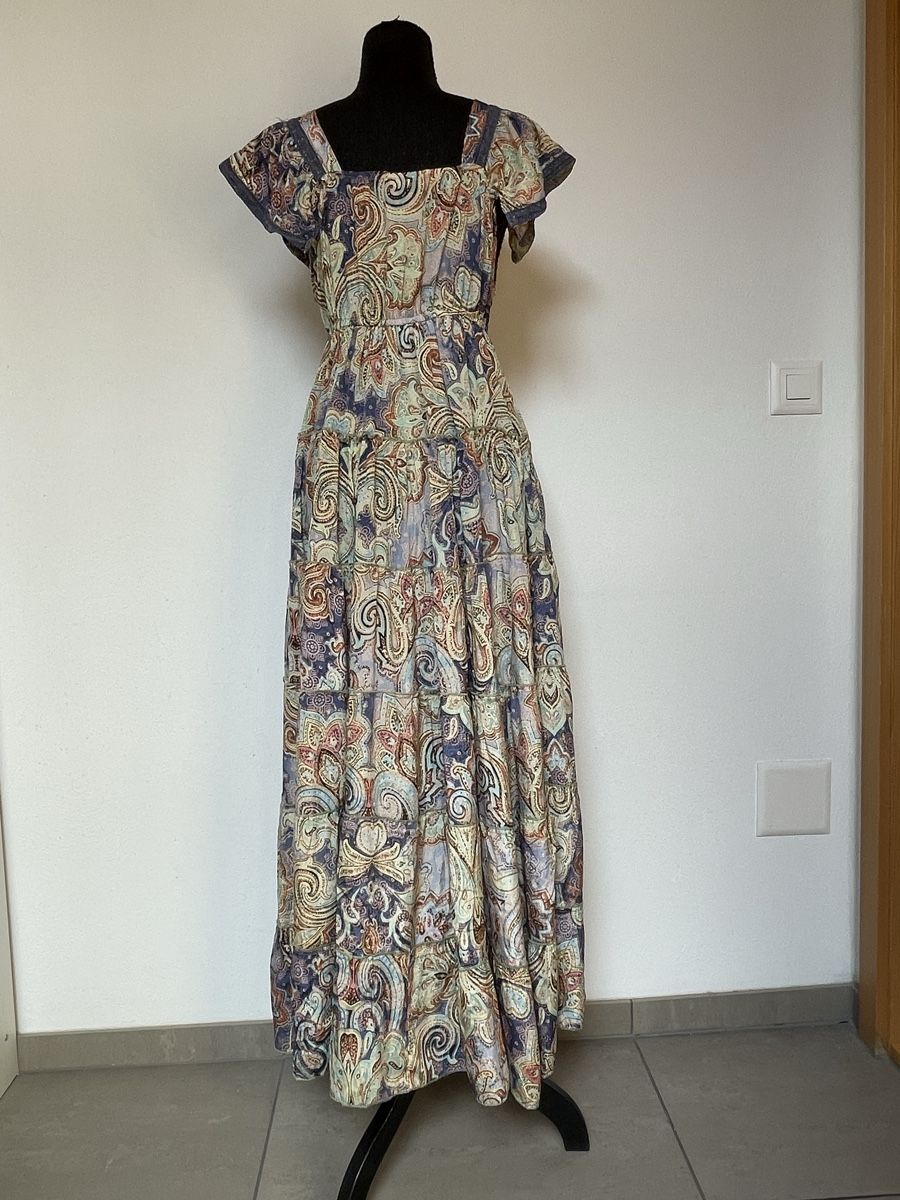 Robes: Boho Stufenmaxikleid mit Seide – Neuf (Voir description) à Sigriswil par ck56 5